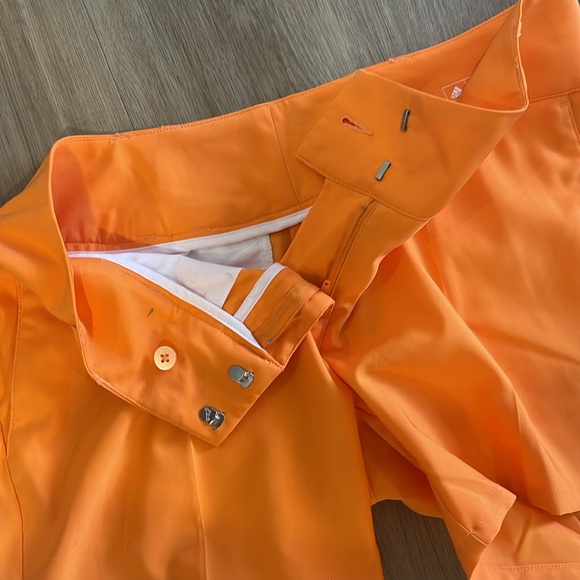 Adidas Orange Climalite shorts. Size 4.  NWOT - Picture 3 of 10